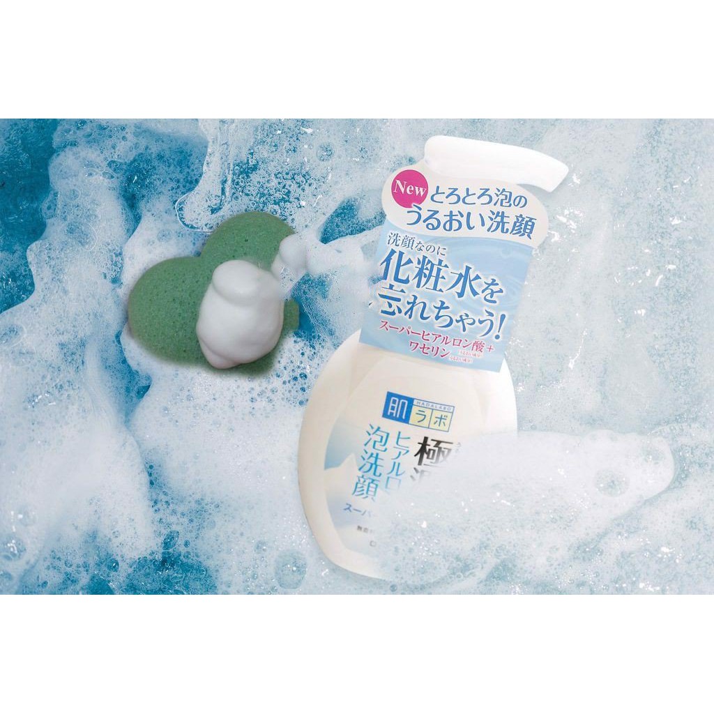 [Hỏa Tốc HN] Sữa rửa mặt tạo bọt dưỡng ẩm da Hada Labo 160ml nội địa Nhật Bản