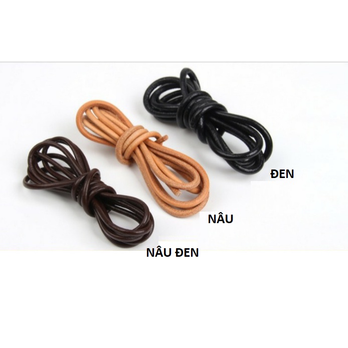 Dây da tròn - phụ kiện làm đồ da handmade