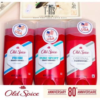 Sáp khử mùi Old Spice Original & Stick Fresh & Pure Sport 85g Mỹ (Mẫu mới)