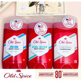 Sáp khử mùi Old Spice Original & Stick Fresh & Pure Sport 68g Mỹ (Mẫu mới)