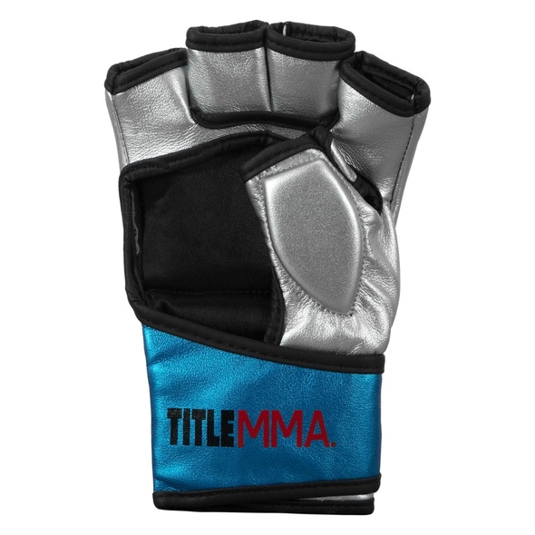Găng Tay Title MMA Menace Metallic Training Gloves - Blue