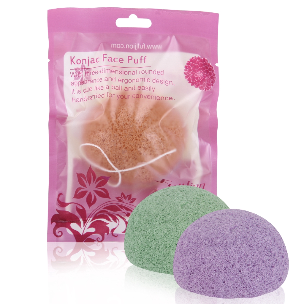 [Hàng mới về] Mút tắm Konjac 6 màu tùy chọn chăm sóc làn da tiện dụng