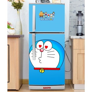 Decal dán Tủ Lạnh Doremon  chất liệu cao cấp
