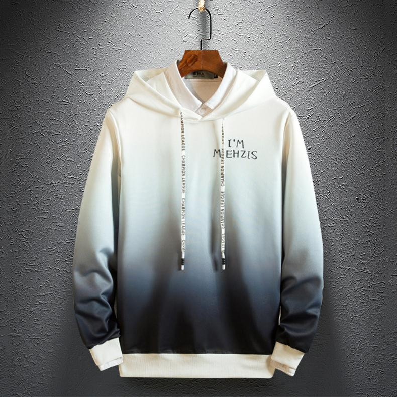 Áo Hoodie Nón Chui Trùm Đầu Nữ Nam Unisex Chất Vải Nỉ Poly Loang 2 Màu Trắng Đen WAH055NO