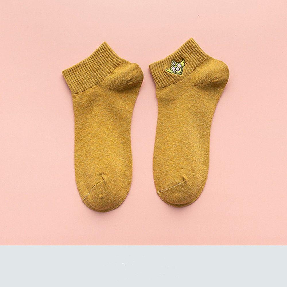 Okdeals Tất Ngắn Nữ ​ Áo Cotton Kiểu Hàn Quốc Thiết Kế Mới Đáng Yêu Cho Nữ