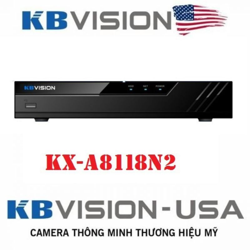 Đầu ghi hình camera IP 8 kênh KBVISION KX-A8118N2