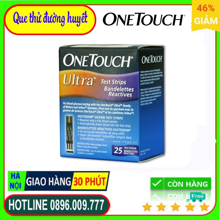 Que Thử Đường Huyết Onetouch Ultra 5.0