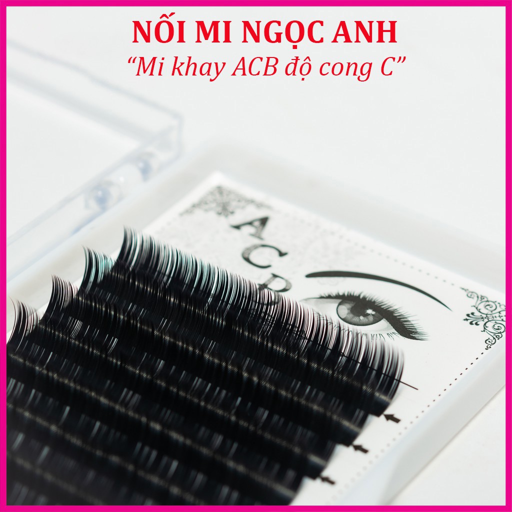 Mi khay ACB độ cong C, chất mi silk Hàn, mềm dễ bắt keo, dùng để nối volume, classic