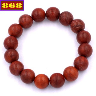 Chuỗi hạt đeo tay gỗ đàn hương đỏ 12 ly - Vòng tay phong thủy