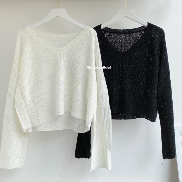 CROP LEN CỔ TRỄ VAI