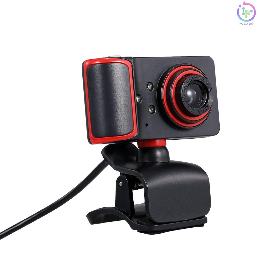 Portable HD Webcam 480P 5MP 30fps Web Camera Built-in Microphone USB Plug &amp; Play for Laptop Desktop