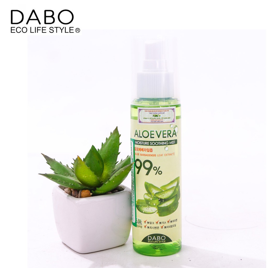 XỊT KHOÁNG DƯỠNG DA NHA ĐAM ALOE VERA MOISTURE SOOTHING MIST DABO