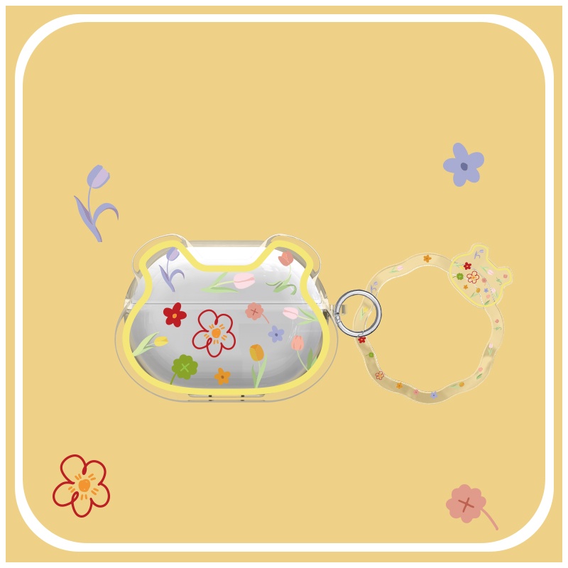 Ốp Điện Thoại Mềm Trong Suốt In Hình Gấu/Hoa Dễ Thương Cho OPPO Enco Air 2 Pro OPPO Air 2 Pro