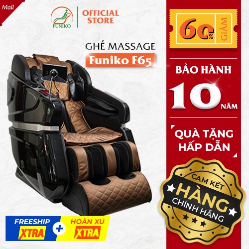 Ghế massage FUNIKO F65 phiên bản cao cấp bảo hành 10 năm con lăn 4d massage trị liệu toàn thân