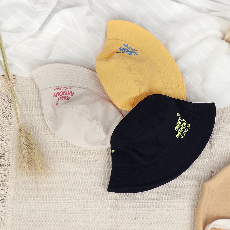 Mũ bucket màu sắc ngọt ngào cho bé