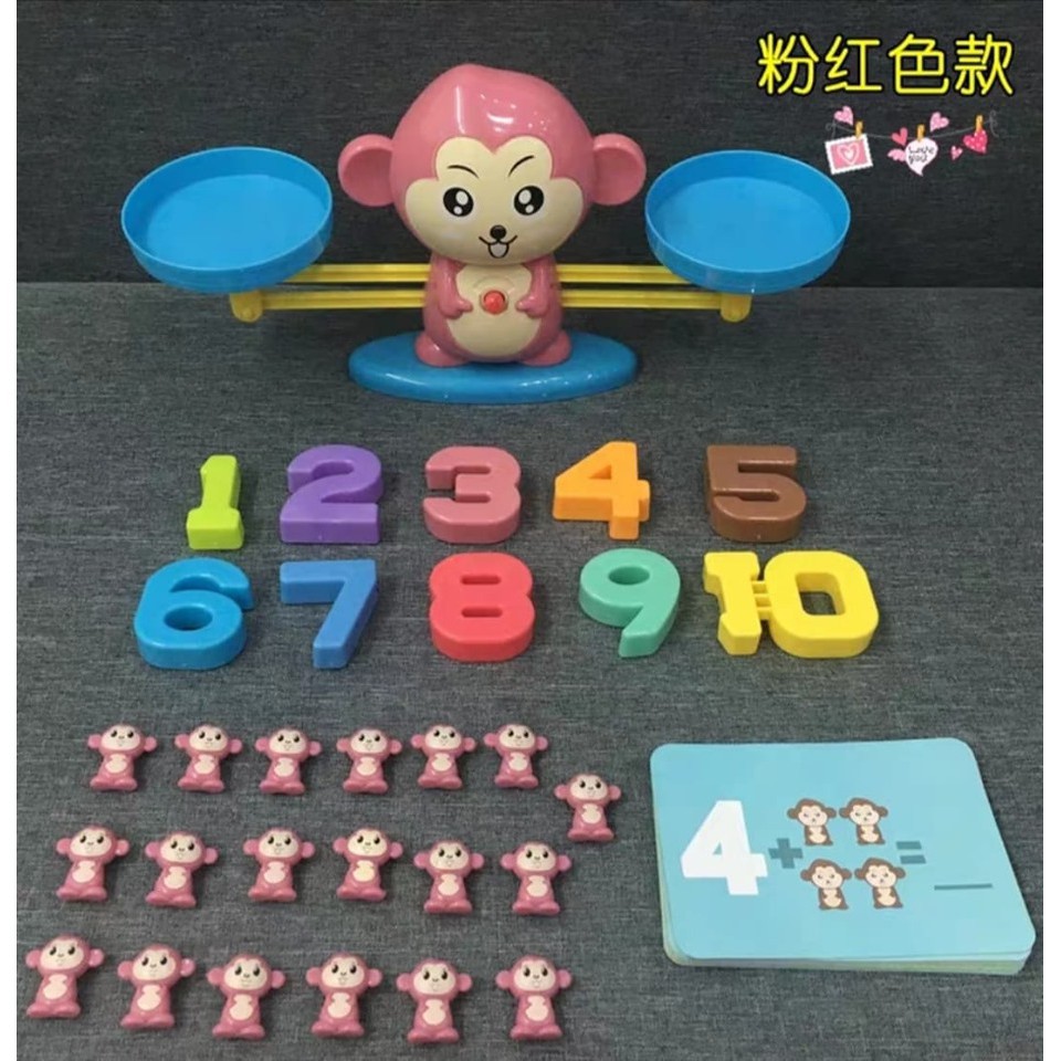 Đồ chơi giáo dục - cân bằng toán học khỉ con/ thông minh - Đồ khuyến mãi giá tốt