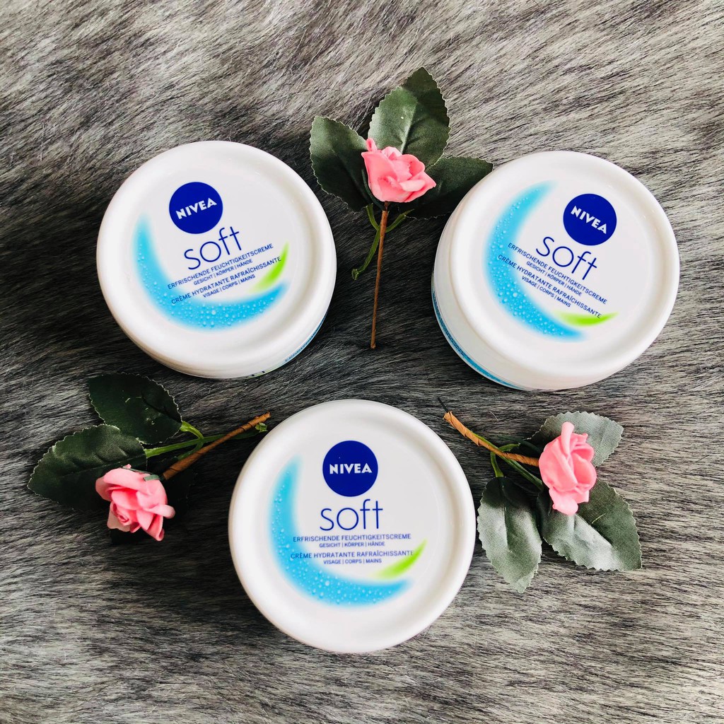 Kem dưỡng ẩm dưỡng da chuyên sâu NIVEA SOFT giúp làm mềm mịn và cấp ẩm cho da Xuất xứ Đức 200ml