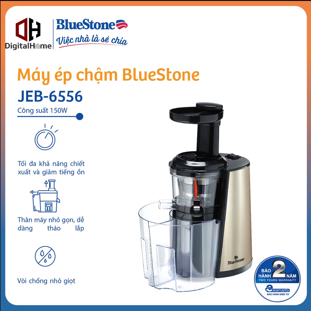 Máy Ép Chậm BlueStone SJB 6556, Công Suất 150W,  Bảo Hành Chính Hãng 2 Năm