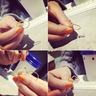 Set 5 Nhẫn Đốt Ngón Tay Đính Đá Pha Lê