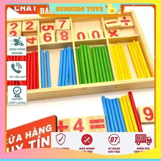Bộ đồ chơi que tính học toán cho bé, que tính học đếm cho trẻ
