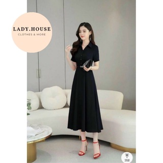 Váy suông đen chất liệu cotton lạnh cá tính phù hợp dự tiệc đi chơi dạo phố sang đẹp