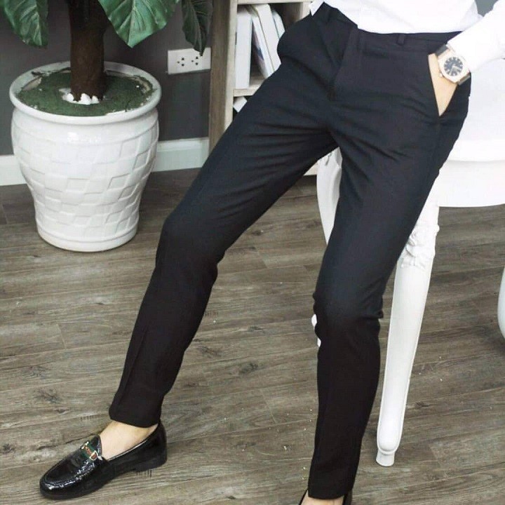 [ Tặng tất] Quần Âu Nam, Quần Tây Nam Công Sở Vải Chéo Cao Cấp, Chống Nhăn, Không Bai, Không Xù, Vải Co Giãn - DOKI