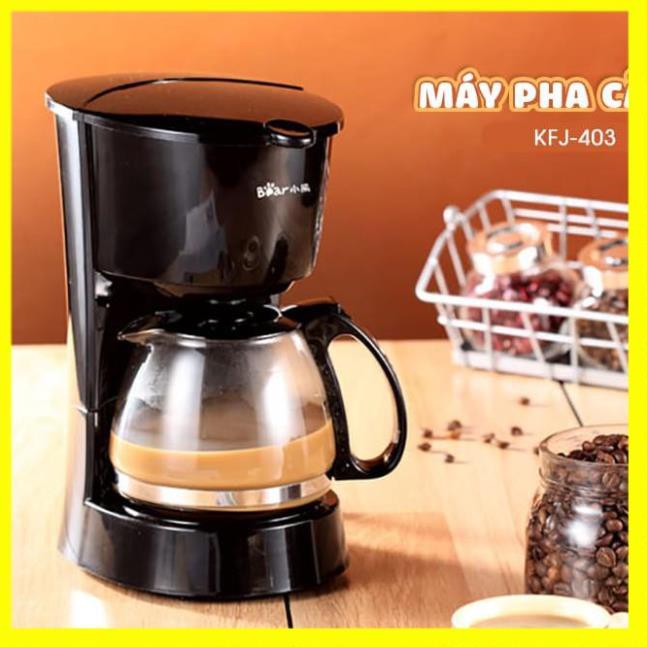 Máy Pha Cà Phê Đa Năng Bear, Máy Pha Trà, Máy Ép Cafe _ Espresso_Chính Hãng Bear KFJ-403_Dung Tích 600ml_Bảo Hành 1 Năm