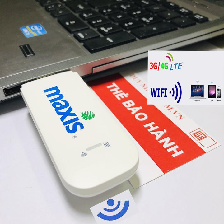 Bộ USB MAXIS MF94 phát Wifi từ Sim 3G/4G - Hàng cao cấp chính hãng nhập khẩu Nhật