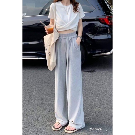 Quần nỉ suông dây buộc hàng QCL1