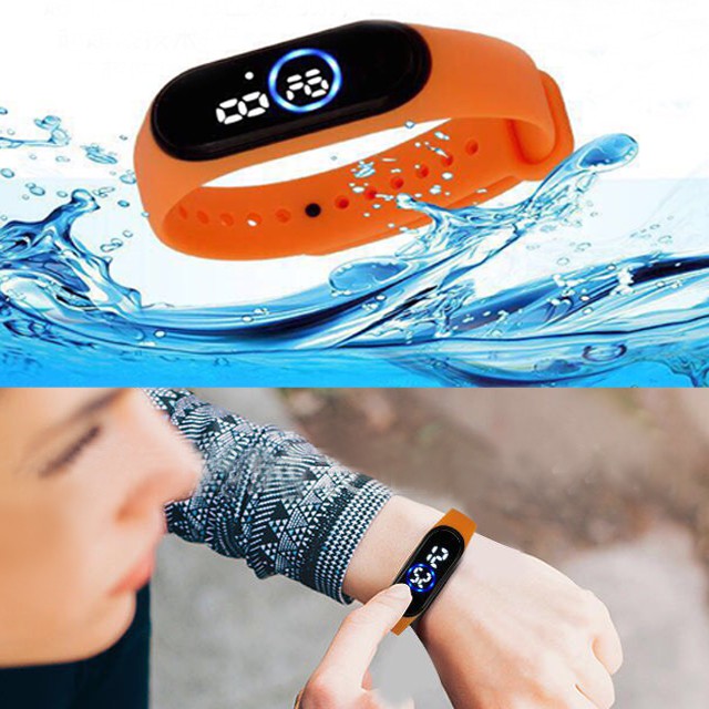 Đồng hồ unisex thể thao Ulzzang sport đèn led chống nước cực tốt mẫu mới hot