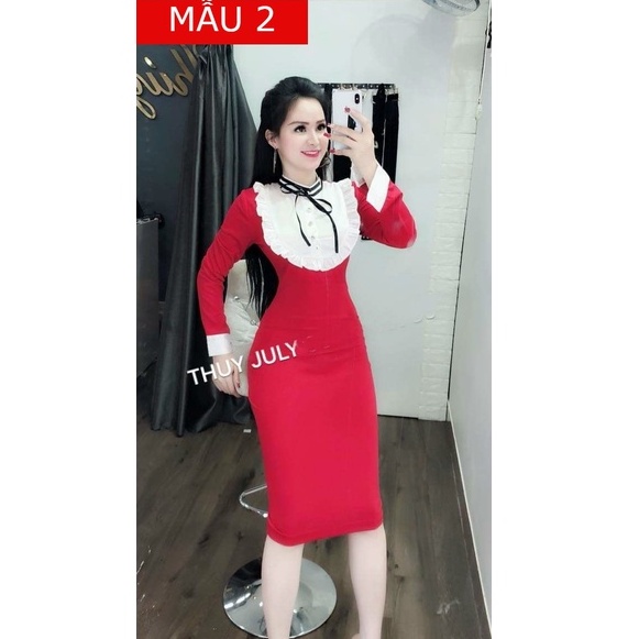 Đầm Xinh dạo phố đi tiệc đi chơi màu đỏ dễ thương
