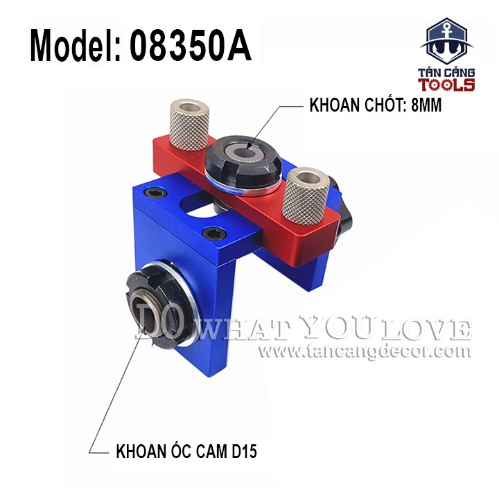 Bộ Cử Khoan Ốc Cam Và Chốt Gỗ Bản Rút Gọn 08350A