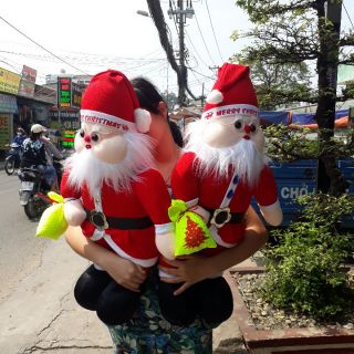 ÔNG GIÀ NOEL NHỒI BÔNG CAO 80CM