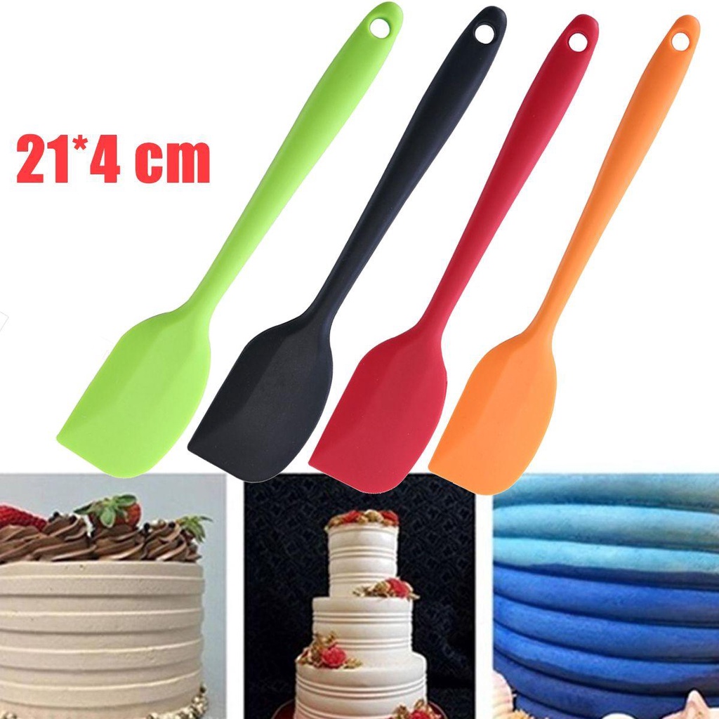 [COD] Muỗng Silicone Trộn Kem Làm Bánh