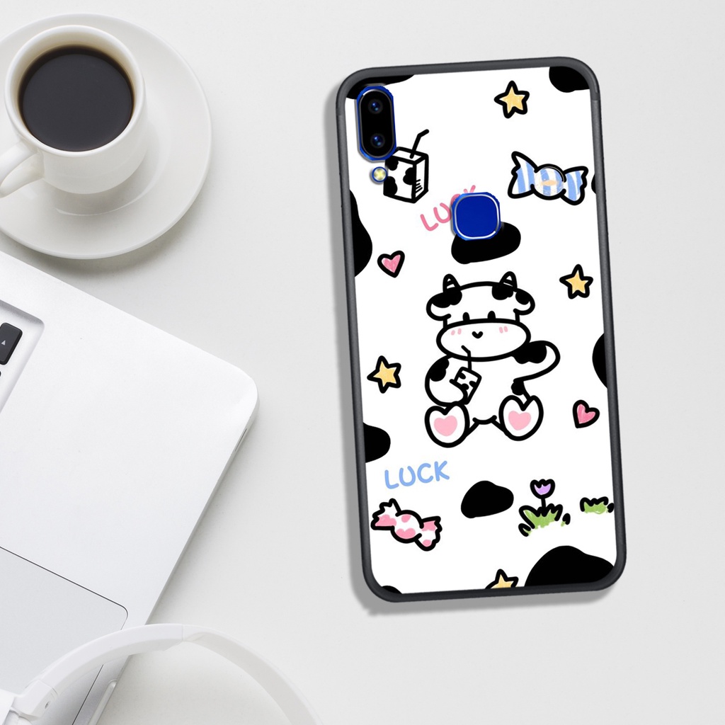 ỐP LƯNG VIVO V9/Y85/Y91/Y93/Y95/Y97, IN HÌNH BÒ SỮA SIÊU SIÊU ĐÁNG YÊU