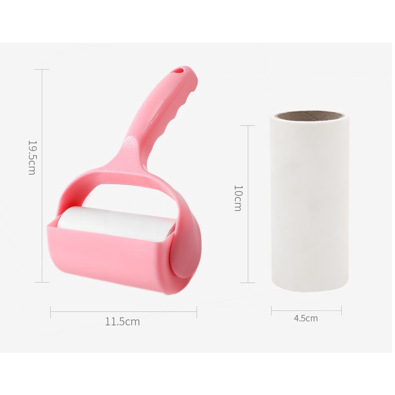 Cây Lăn Bụi Tặng Kèm 2 Lõi Lăn Làm Sạch Quần Áo, Chăn Nệm, Sofa, Lông Chó Mèo