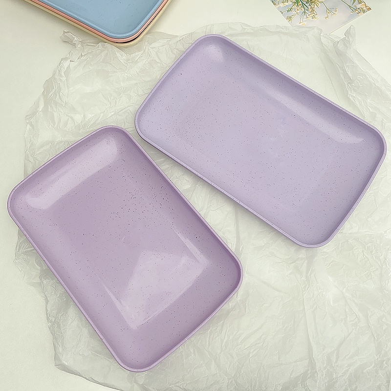 Đĩa Đựng Thức Ăn Vặt Kiểu Hàn Quốc Màu Sắc Ngọt Ngào Xinh Xắn