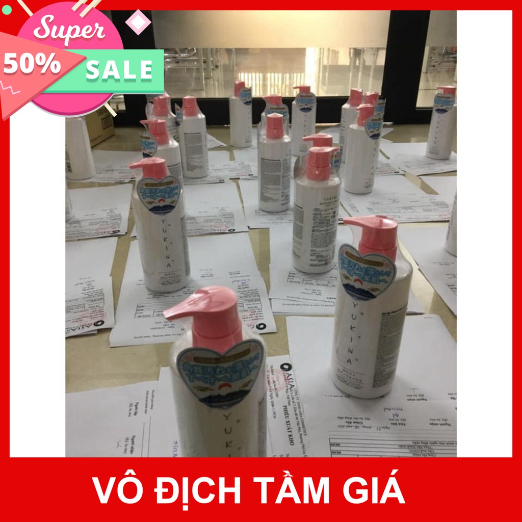 Sữa Tắm Trắng Da Yukina  Free Ship  YUKINA BODY WASH Sữa Tắm Dưỡng Ẩm Làm Trắng Da Toàn Thân Số 1 Nhật Bản