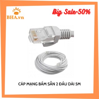 Dây tín hiệu cáp mạng bấm sẵn dài 5m