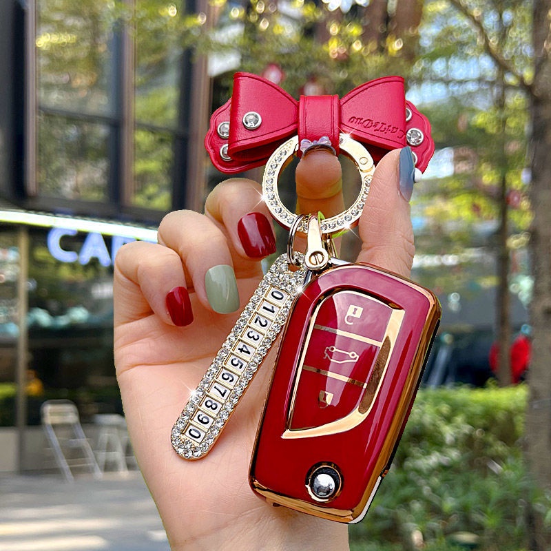 Vỏ Bọc Chìa Khóa Điều Khiển Từ Xa Bằng TPU Cho Toyota Auris Corolla Avensis Verso Yaris Aygo Scion TC IM Camry RAV4 Forturner Hilux