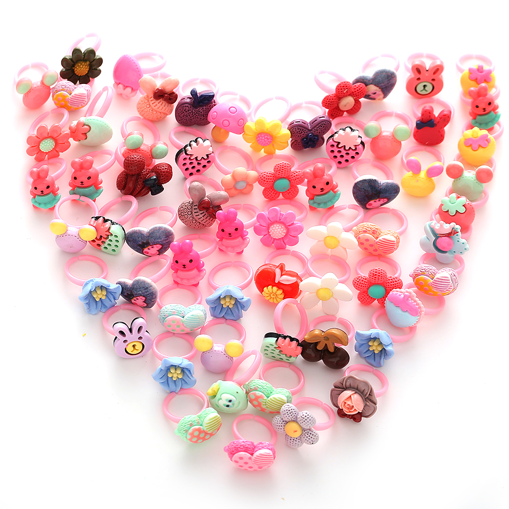 Set 10 Nhẫn Đeo Tay Kiểu Dáng Dễ Thương Cho Bé