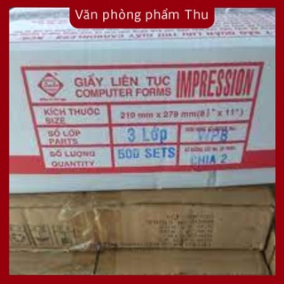 Giấy in liên tục liên sơn kt khổ giấy a5, a4
