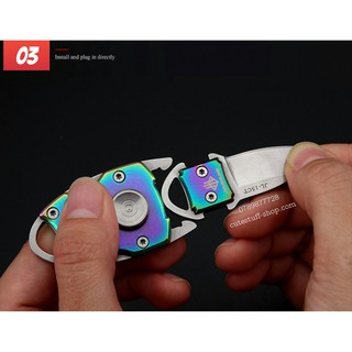 Spinner 3 in 1 móc khóa và dao mini đi phượt