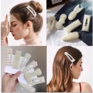 Kẹp tóc hạt châu nhân tạo