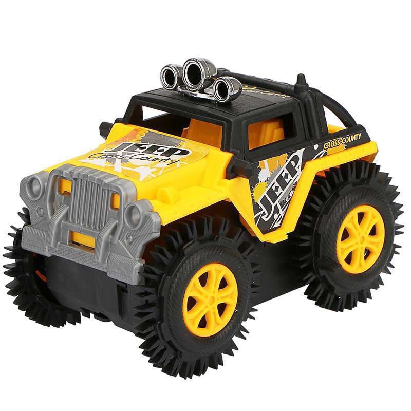  Mô hình xe ô tô địa hình Crazy Racers (CHẠY PIN ) có bánh răng cao su cho bé xoay 180 độ