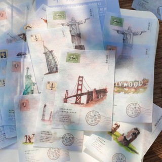Gói 40 sticker vintage trang trí đa dụng (Hàng có sẵn)