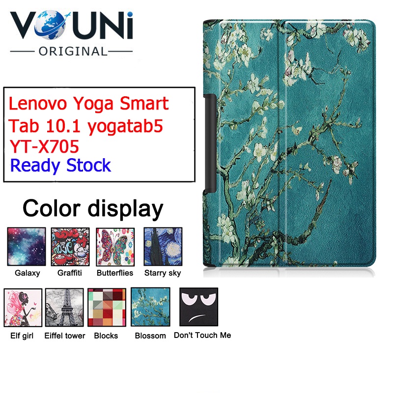 Ốp Máy Tính Bảng Da Lật Từ Tính Tự Động Ngủ Cho Lenovo Yoga Smart Tab 10.1 yogatab5/YT-X705