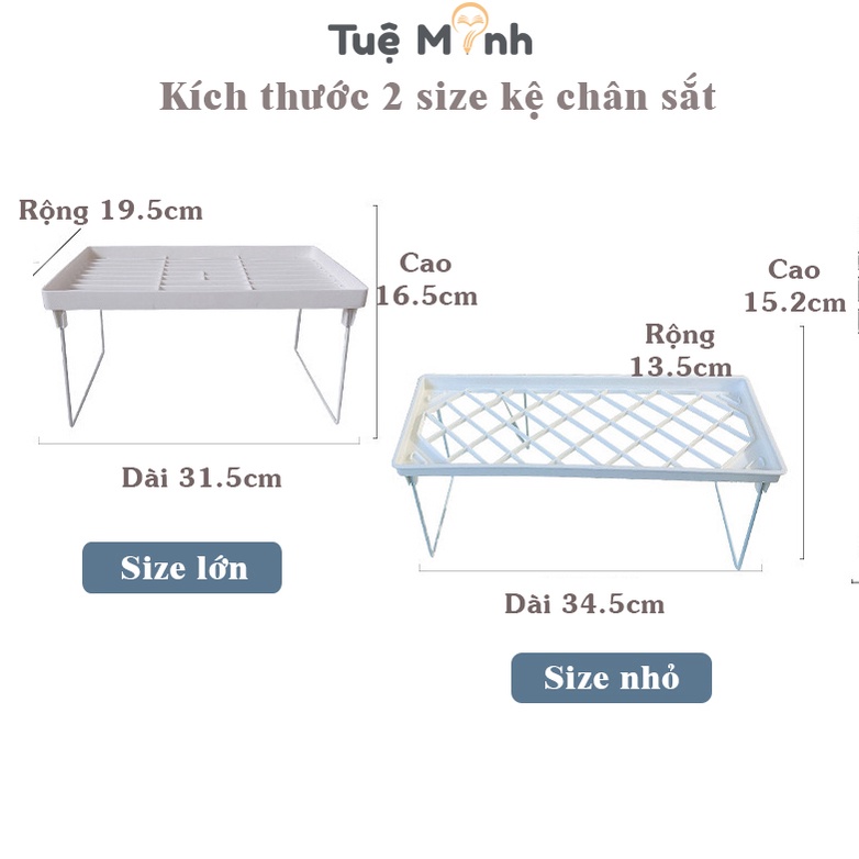 Kệ đựng đồ để bàn chân sắt gấp gọn K76 Giá để đồ, sách vở tiện dụng phong cách Hàn Quốc
