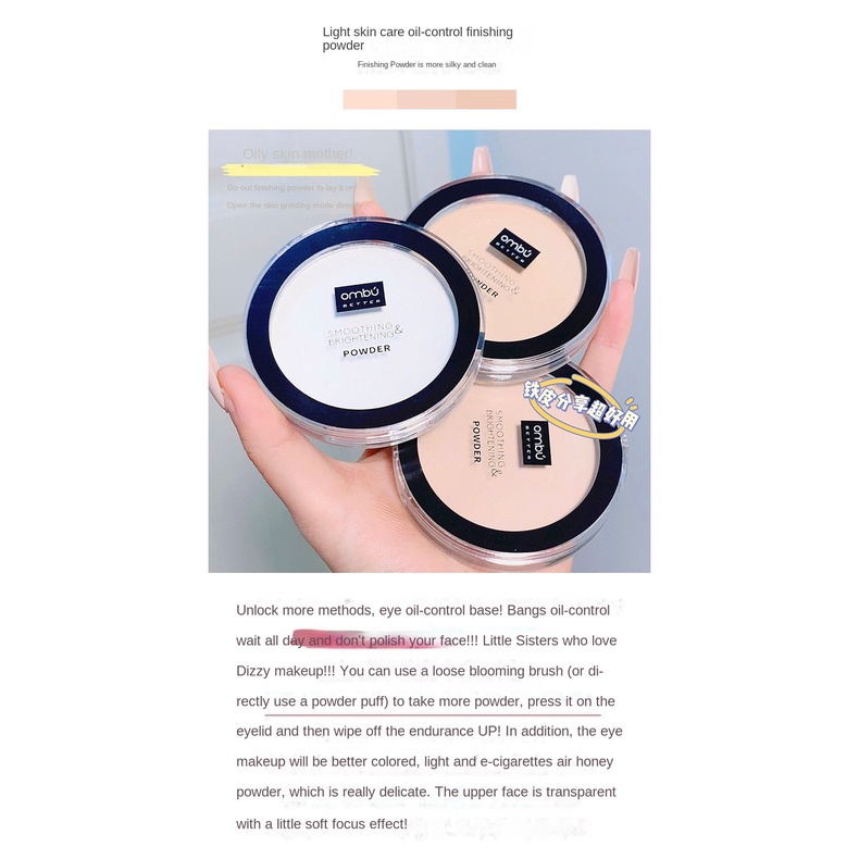 Phấn Phủ Trang Điểm Lâu Trôi Không Thấm Nước Chống Dầu 3 Màu Alenenbenson