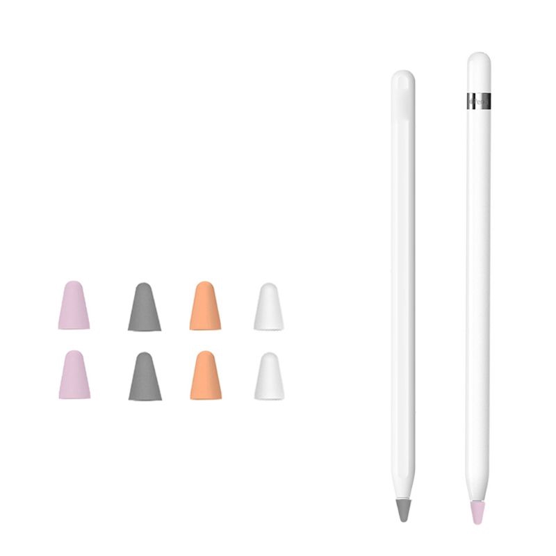 Set 5 Vỏ Silicon Cho Bút Cảm Ứng Apple Pencil 1st 2nd Stylus